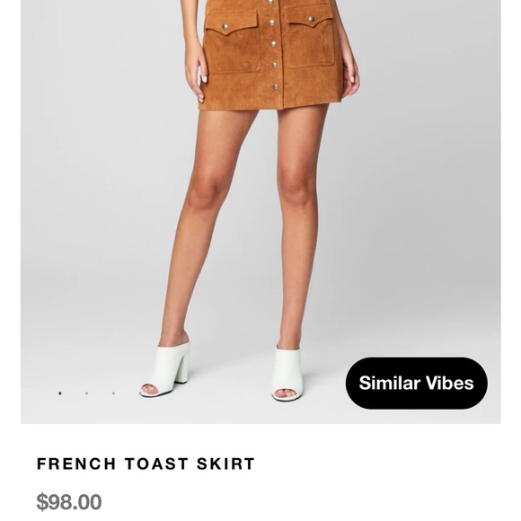 Blanknyc Real Suede Skirt- size 30 but fits like a 27/28 - Picture 6 of 6